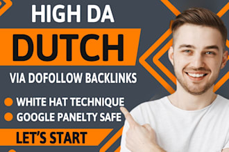 provide high authority dofollow dutch guest post quality white hat SEO backlinks