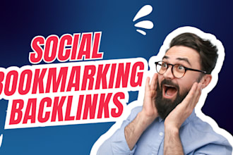 create social bookmarking  backlinks on  high da websites