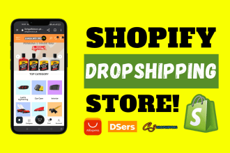 design profitable automated shopify dropshipping   store web