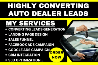 generate high converting car dealership auto sales auto dealer car rental leads