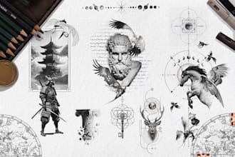 draw a unique tattoo design for you