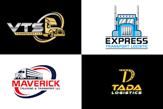 create a minimalist logo for your logistics, transport, and trucking business