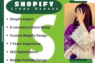 create shopify dropshipping store or shopify website