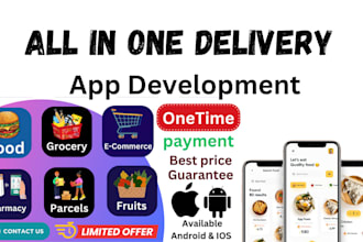 build mobile app development for grocery food ecommerce app