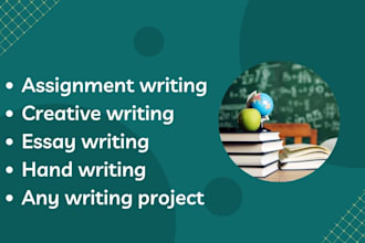 do assignment writing on any of the english topics urgent