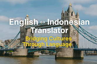 do english to bahasa indonesia translation expert