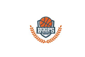 design strange suitable basketball training logo