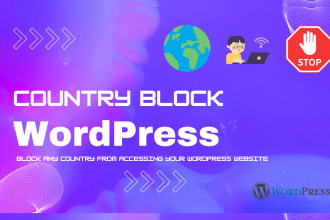 set up geo block for wordpress website to restrict access by specific countries