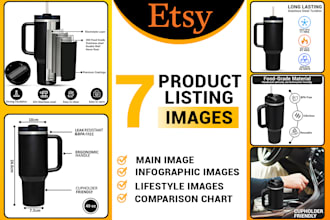 do etsy listing images design, product pictures for store, etsy photo editing