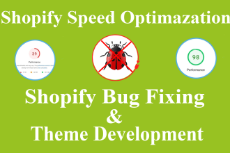 do shopify speed optimization, bug fix and theme development