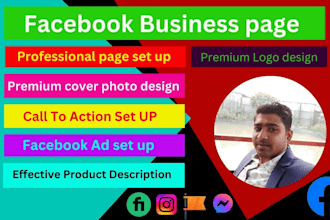 create,and design professional facebook page for a business