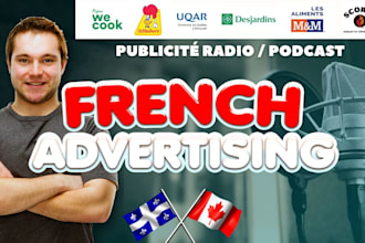 produce your podcast or radio ads, french commercials