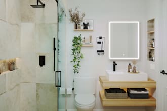 design bathroom remodel and realistic 3d render layout