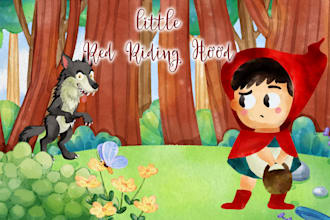 draw watercolor children book illustrations storybook