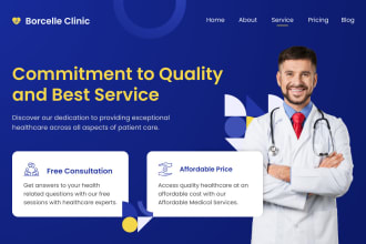 build medical, healthcare, clinic and dental website in wordpress
