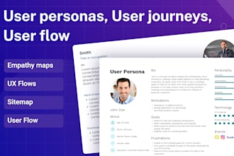 do user flow, user persona, user journey mapping, storyboard and UX flow