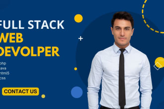 be your full stack web developer and website programmer