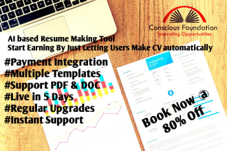 make automatic ai resume maker website create executive cv or resume parsing