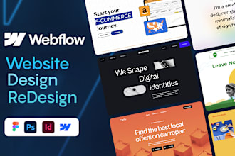 design or redesign your website on webflow