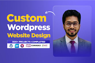 build, design, redesign, develop, customize and optimize your wordpress website