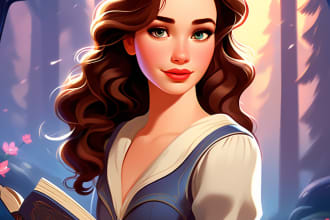 draw your cute pet into disney cartoon portrait style