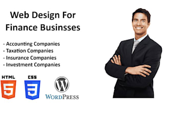 build websites for accounting, taxation, insurance, and finance businesses