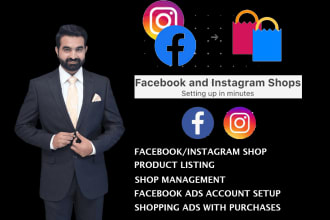 create facebook and instagram shop with checkout in USA