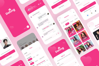 design the uiux of dating app