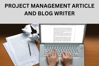 write you SEO project management articles and blog posts