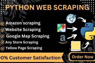 do data analysis, web scraping, ai, scripting, and expert in python programming