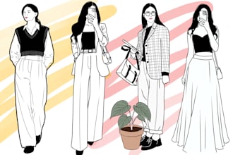 make line art illustration