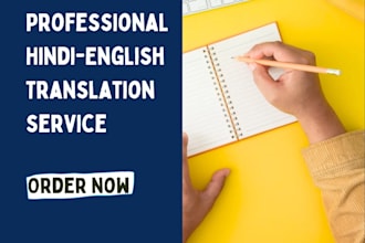 professionally english hindi translation