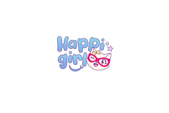 character represent smile superhero girl logo