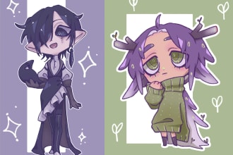 draw cute anime chibi art character
