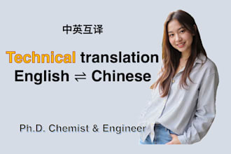 do technical translation between chinese and english
