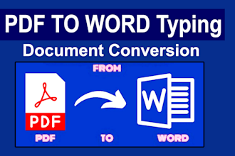 convert scan and pdf to word typing