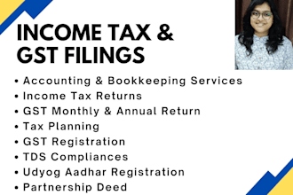 file your income tax returns and gst returns