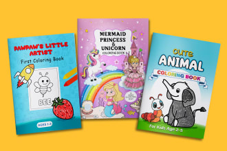 design kdp coloring pages and book cover