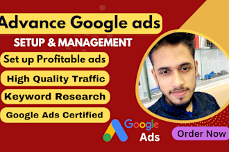 setup and manage high performing google ads PPC campaigns