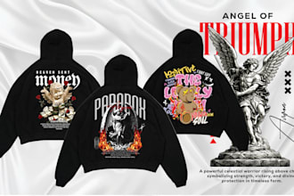 design unique hoodie and sweatshirt for you in 10 hours