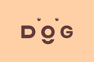 do a clean, minimalist, typography, text based logo design