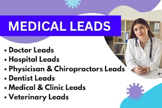 provide active and verified b2b medical doctors leads