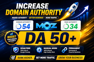 increase your domain authority to da 50 guaranteed google ranking boost
