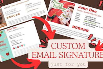 create a clickable HTML email signature for gmail, outlook, etc