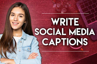 write engaging social media captions for instagram, facebook