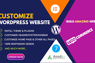 customize your wordpress website