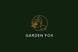 design top notch images garden fox logo