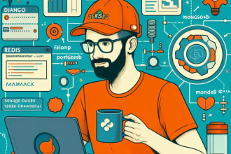 do django, flask, python, react js websites as a full stack developer