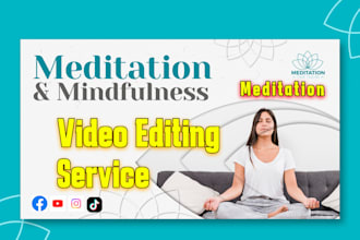 elevate your meditation videos with tranquil visuals and soundscapes
