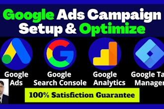 setup, optimize and manage your google ads PPC campaigns